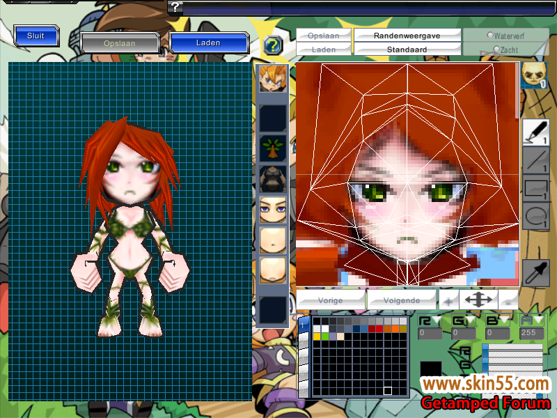 Redhair girl Skin